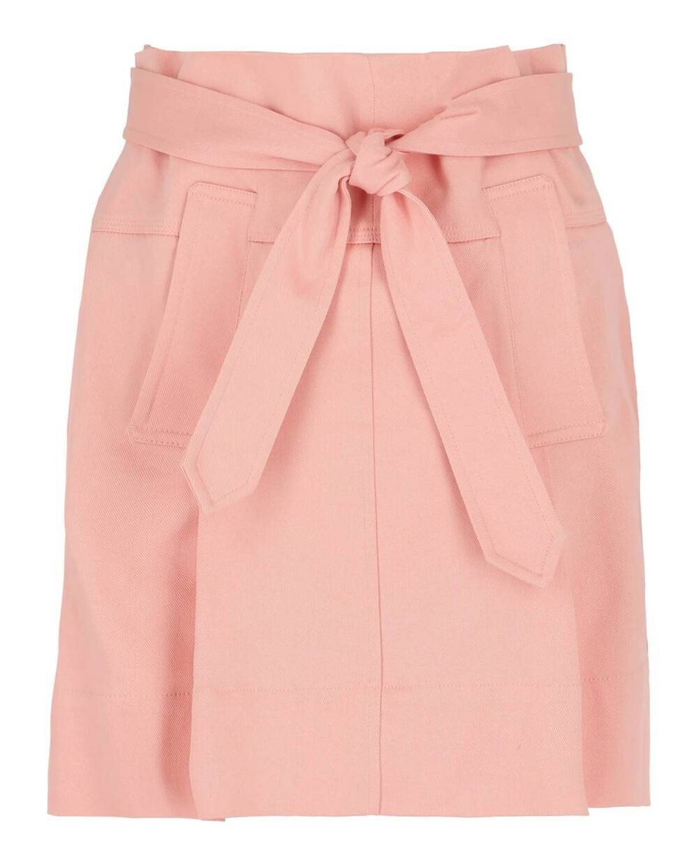 NEW SALVATORE FERRAGAMO women's belted mini skirt in pink